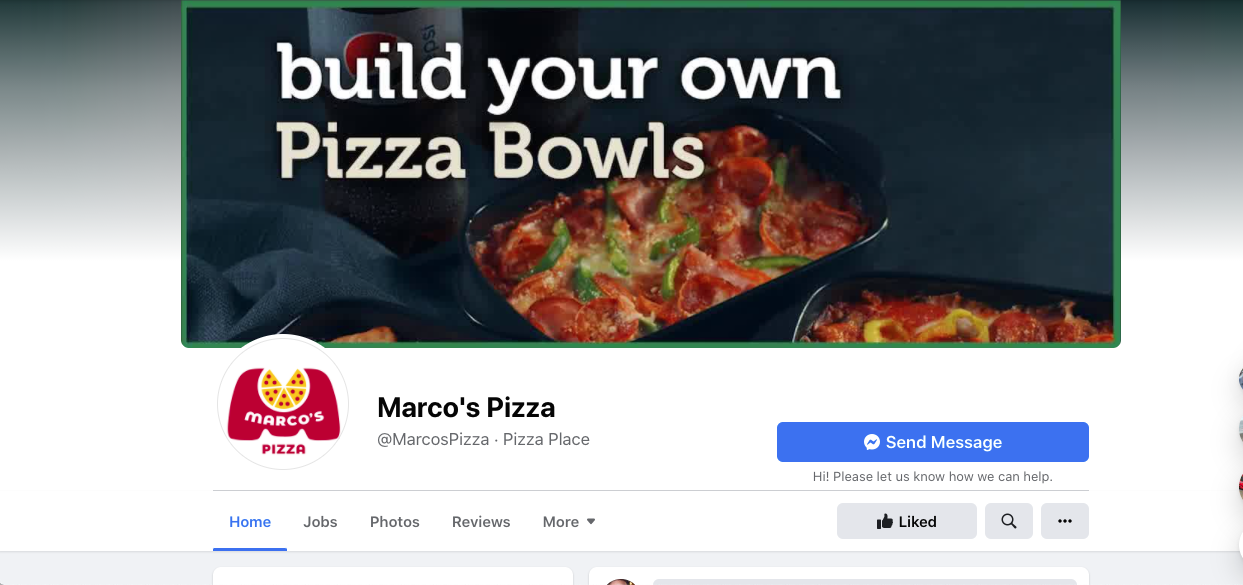 Marco's Facebook page
